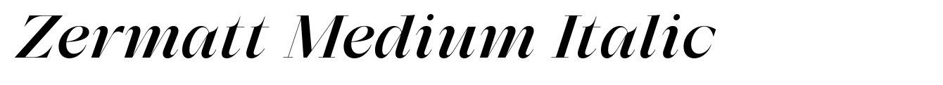 Zermatt Medium Italic image